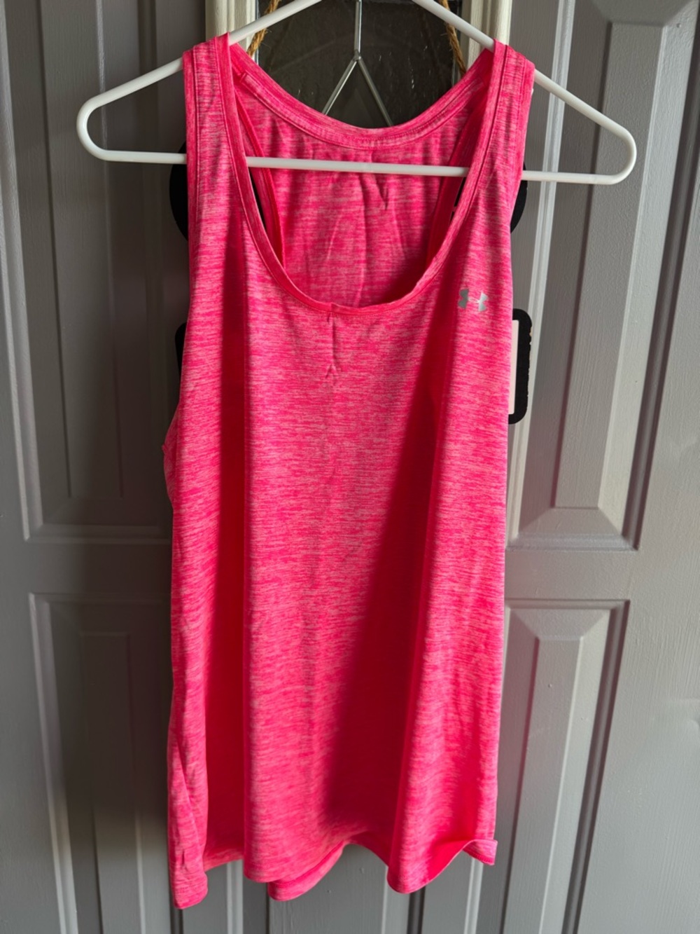 Under Armour Bright Neon Pink Racerback Tank Top